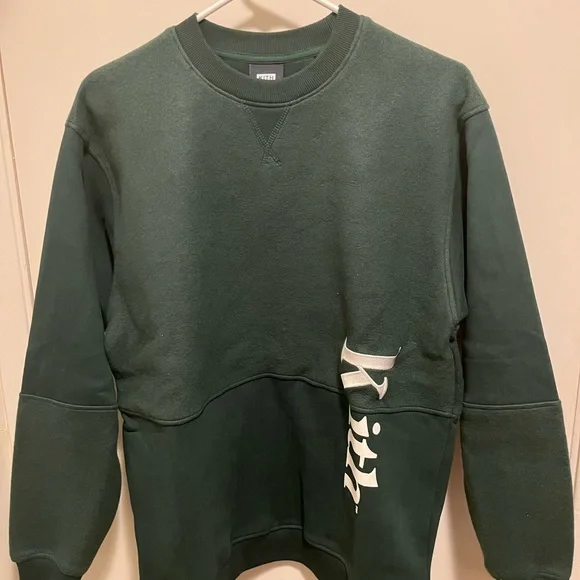 Shirts | Kith Green Sweatshirt Medium | Poshmark